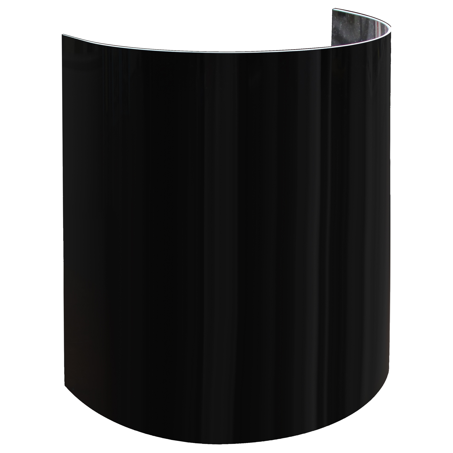 15" Tall Black Upright Decor Lighting Shield