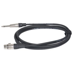 XLR Female to Mono 1/4" Male Unbalanced Microphone Cable (10 ft)