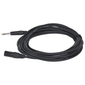 XLR Male to Mono 1/4" Male - Pro Unbalanced Microphone Cable (25 ft)