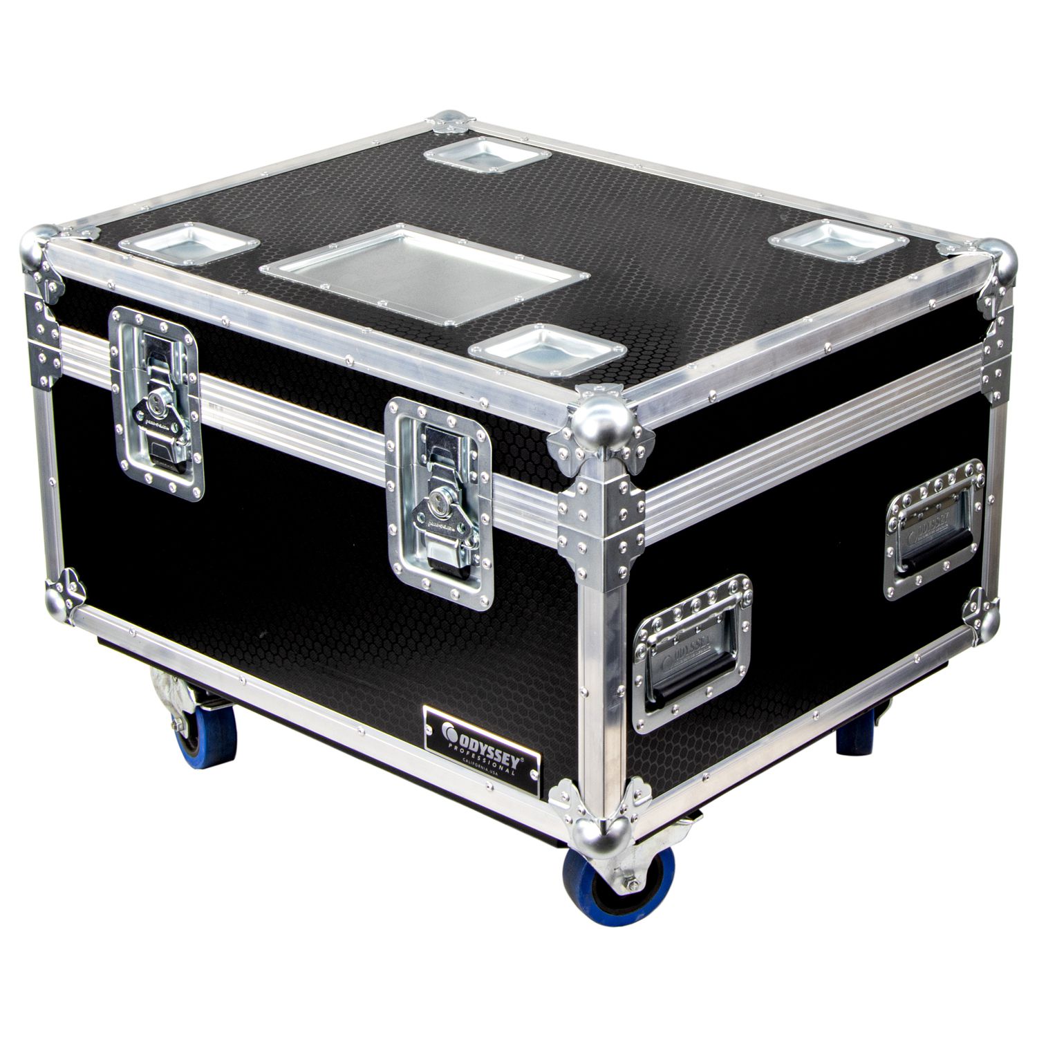 30" x 24" x 22" 0.5" Thick Hex Board Utility Tour Trunk Case with Caster Wheels - Image 5