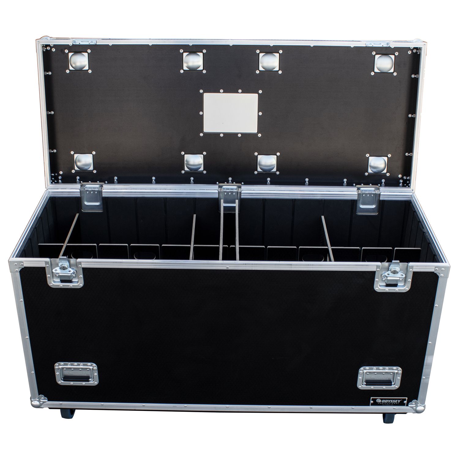 60" x 24" x 30" 0.5" Thick Hex Board Utility Tour Trunk Case with Caster Wheels - Image 2