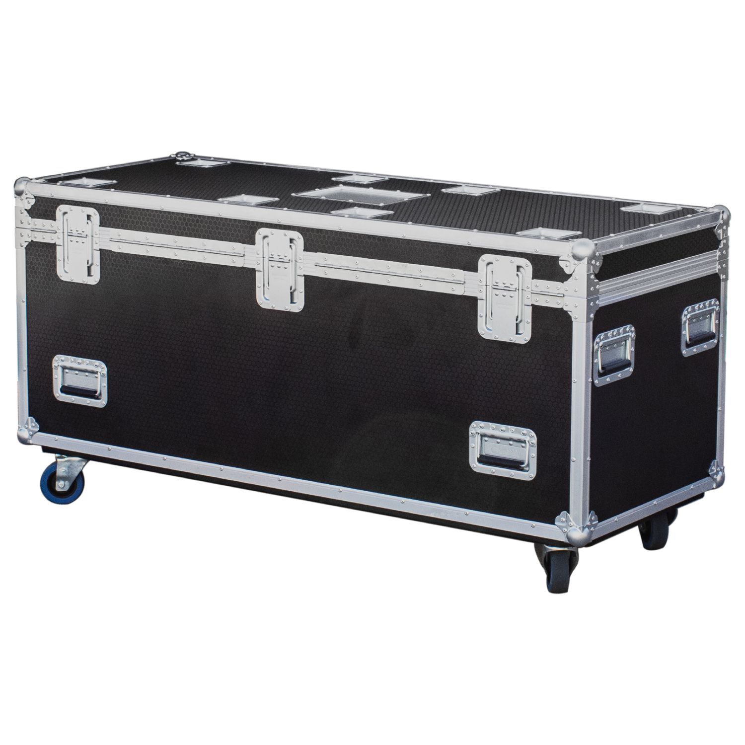 60" x 24" x 36" 0.5" Thick Hex Board Utility Tour Trunk Case with Caster Wheels - Image 3