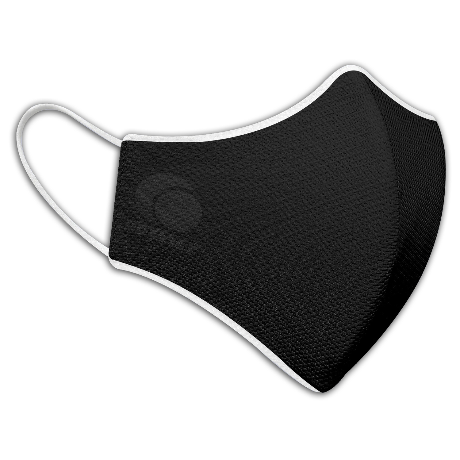 Odyssey Black with White Trim 3-layer Fabric Mask (Pack of 3)