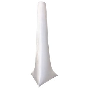 White 15' Tall Crank Stand Slip Scrim