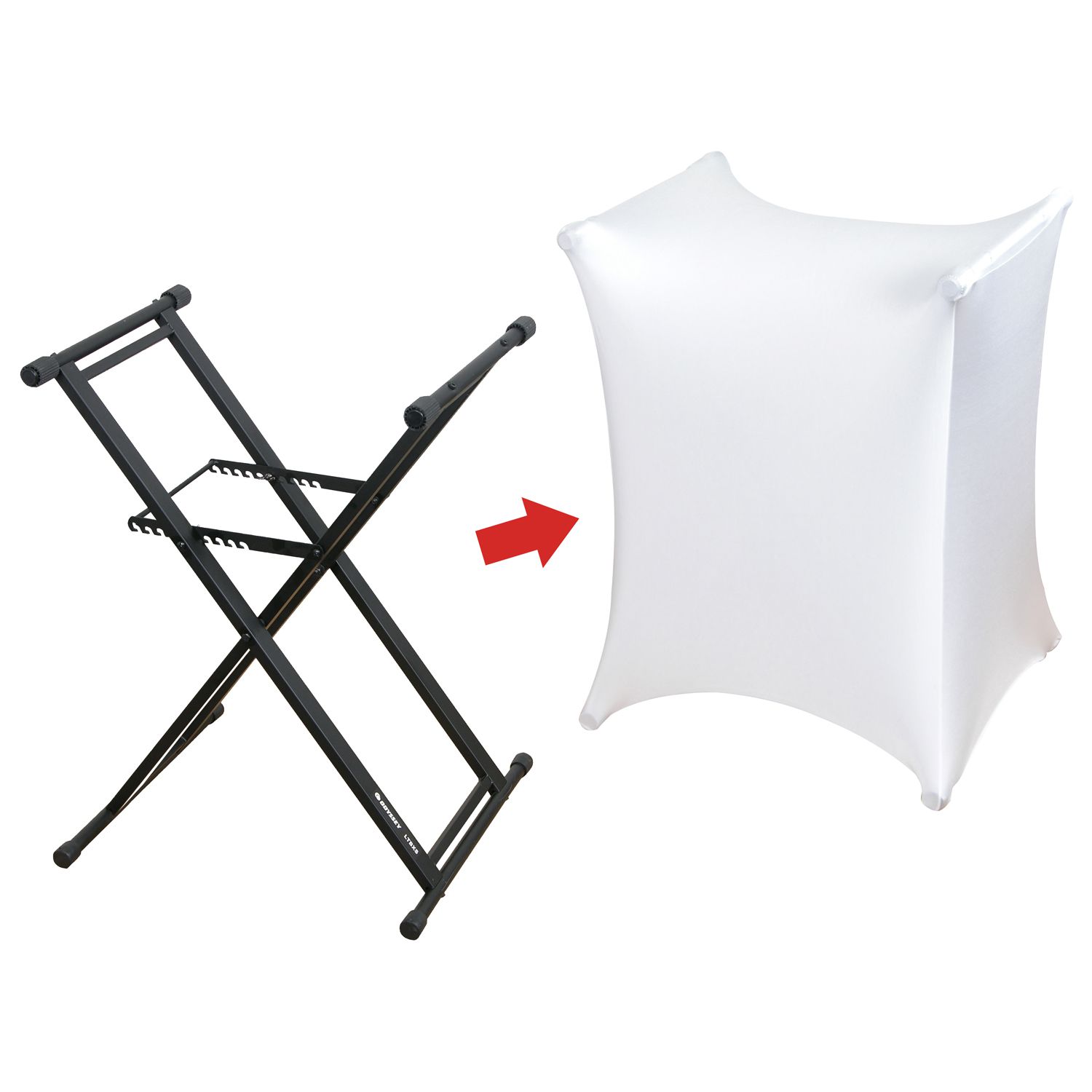 White X-Stand Slip Scrim - Image 2