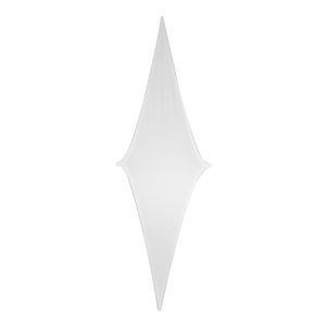 48" x 19" White Diamond Display Decor Panel