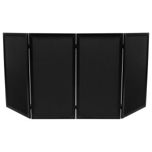 48" W x 46" H All-Black Pro DJ Facade