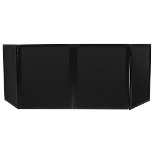 72" W x 46" H All-Black Pro DJ Facade