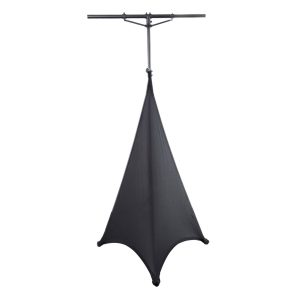 Dual 52" x 68" Panel Section Black Tripod Scrim