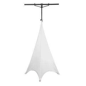 Dual 52" x 68" Panel Section White Tripod Scrim