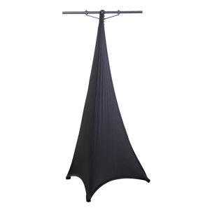 Dual 72" x 110" Panel Section Black Tripod Scrim